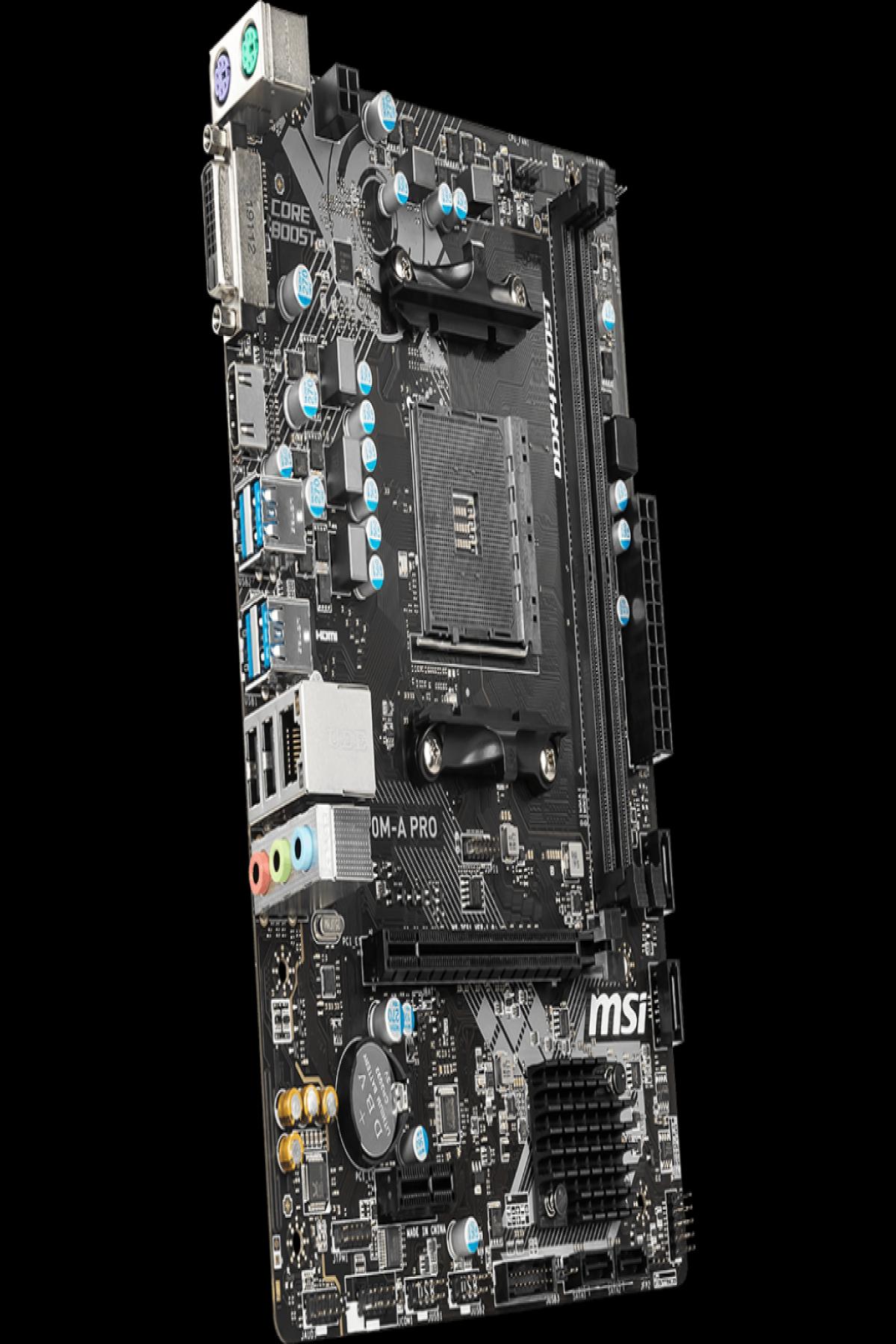 MSI A320M-A PRO DDR4 3200MHZ 1XHDMI 1XDVI USB 3.2 MATX AM4