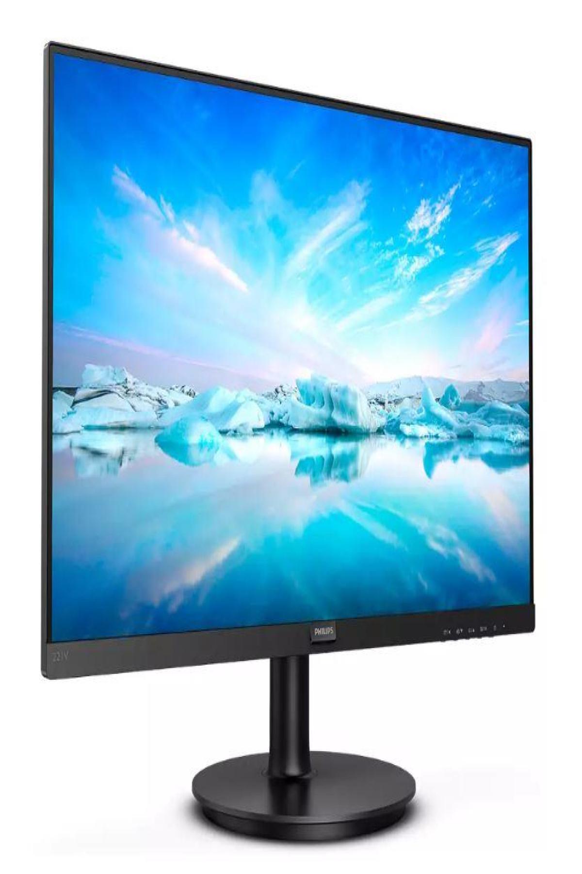 21.5 PHILIPS 221V8/01 4MS 75MHZ 1XVGA 1XHDMI FHD 1920X1080 FLICKER-FREE DÜŞÜK MAVİ IŞIK VESA SİYAH