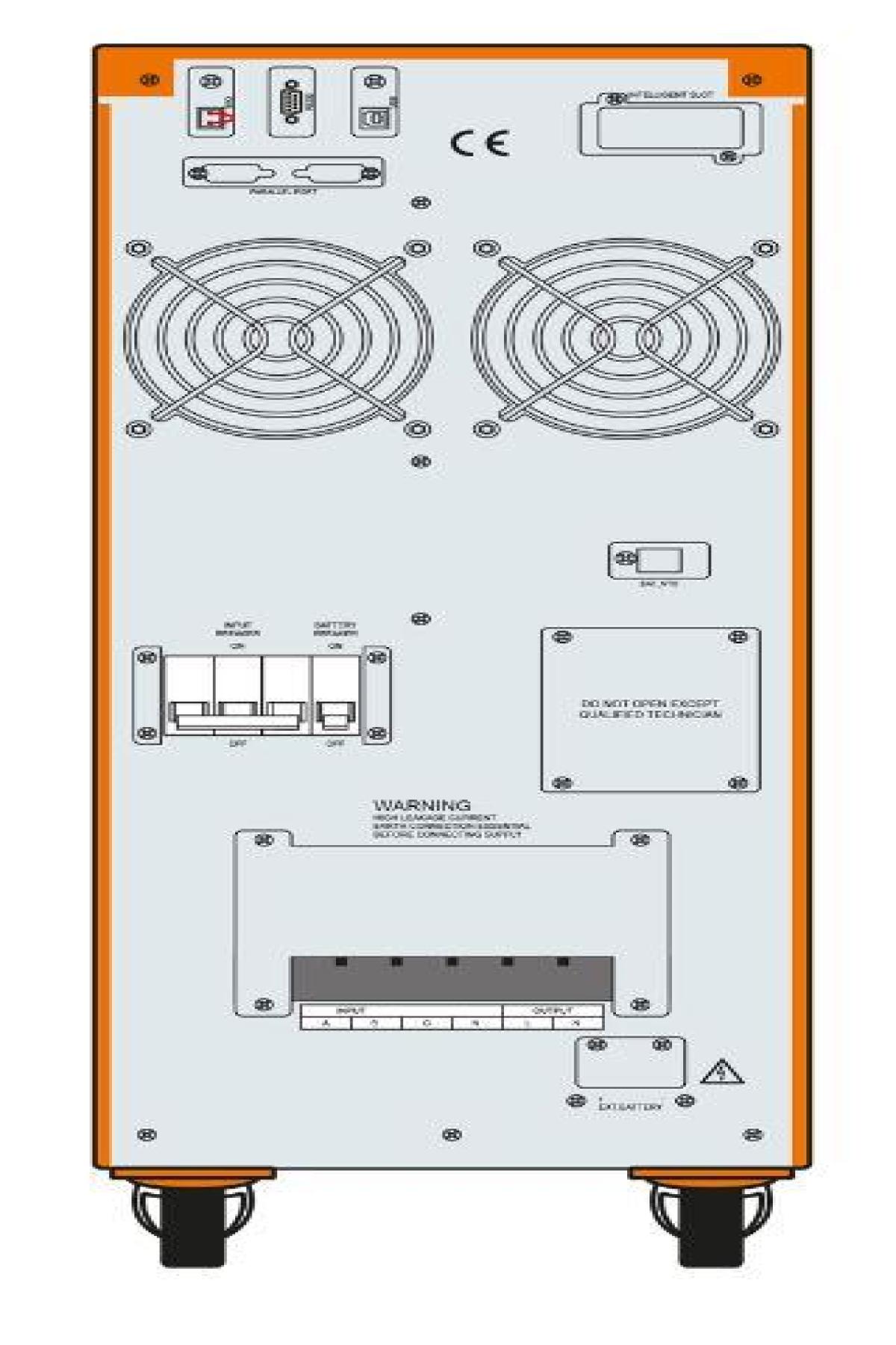 MAKELSAN POWERPACK SE 10KVA 1F/1F (20X7AH) 4/8DK ONLINE UPS