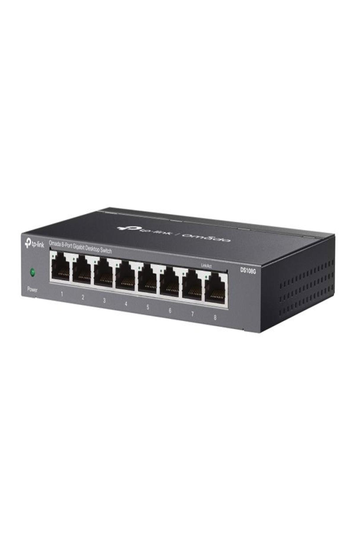 TP-LINK OMADA DS108G 8 PORT GIGABIT MASAÜSTÜ METAL KASA SWITCH