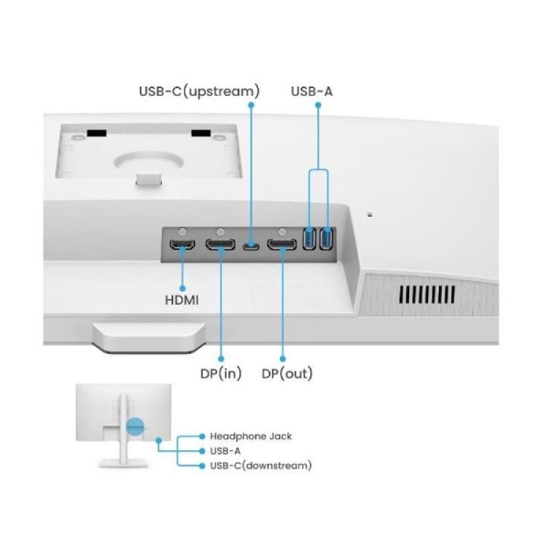 BENQ 27 IPS GW2790QT 5MS 75HZ HDMI-DP PIVOT KURUMSAL MONİTÖR 2560X1440 BEYAZ
